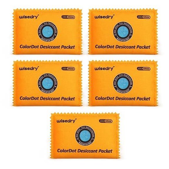 Wisedry Reusable Desiccant Packs (5-Pack 100g)