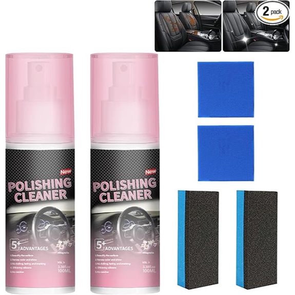Car Interior Polishing Cleaner for Rubber & Leather