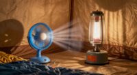 safe warm tent heating