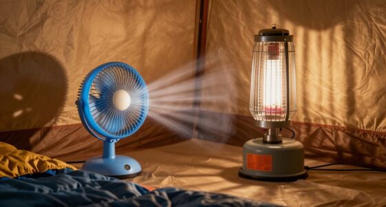 safe warm tent heating