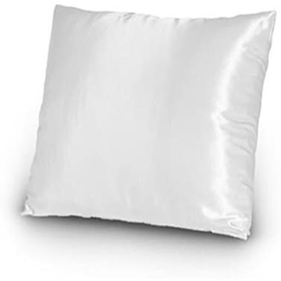 TAOSON Satin Pillow Cover 18x18 White (2 Pack)
