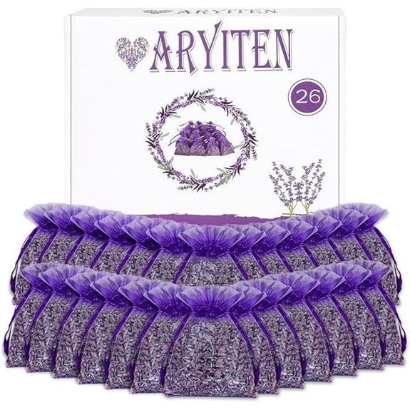 26 Pack French Lavender Sachet Bags