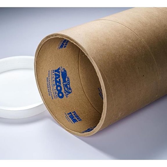 6 x .200 x 36 Extra Heavy Duty Kraft Mailing Tubes with Plugs (Pack of 4)