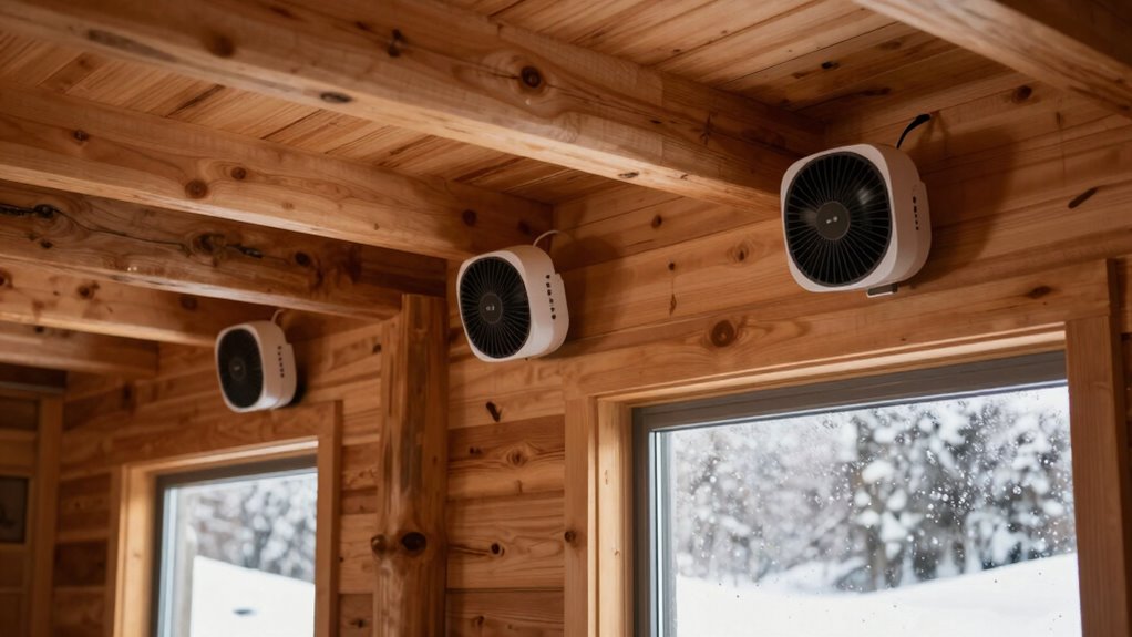 solar powered smart cabin fans