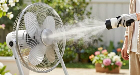 spring misting fan testing