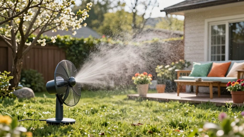 spring misting fan timing