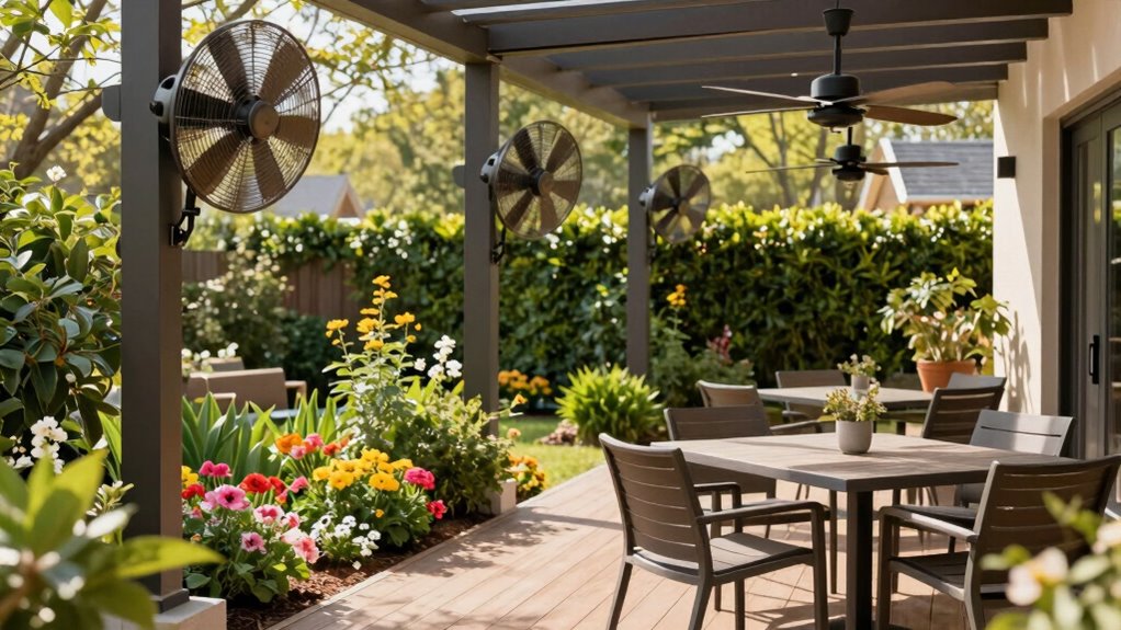 spring patio fan placement