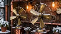 steampunk winter patio decor