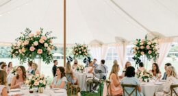 tent fans keep guests comfortable