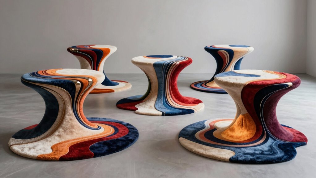 top sculptural side table rugs