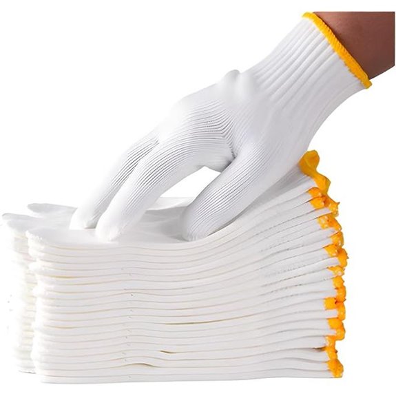 Unisex Cotton Polyester Safety Gloves for Gardening & Work