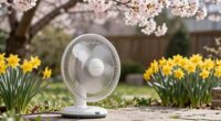 using fans outdoors