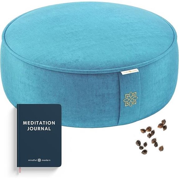 Mindful Modern Velvet Meditation Cushion with Cover