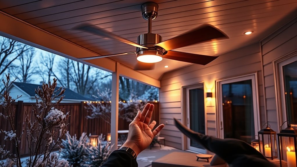 voice controlled outdoor heating