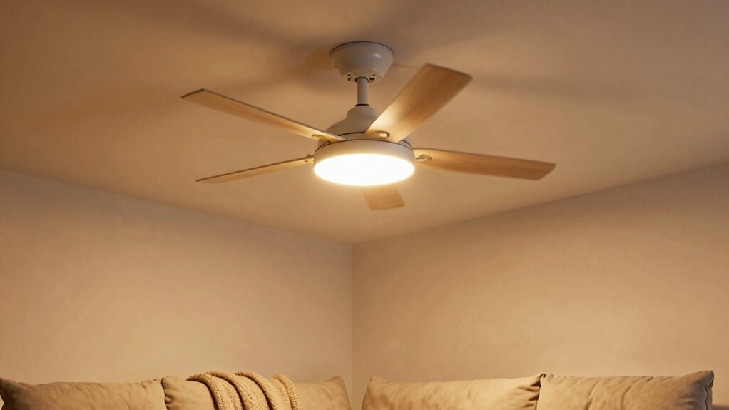 warm winter fan lighting