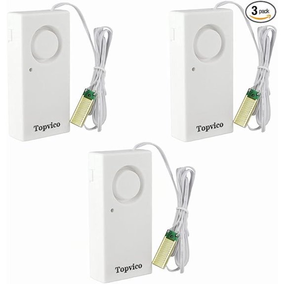 Topvico Water Leak Detector Flood Alarm (3 Pack)