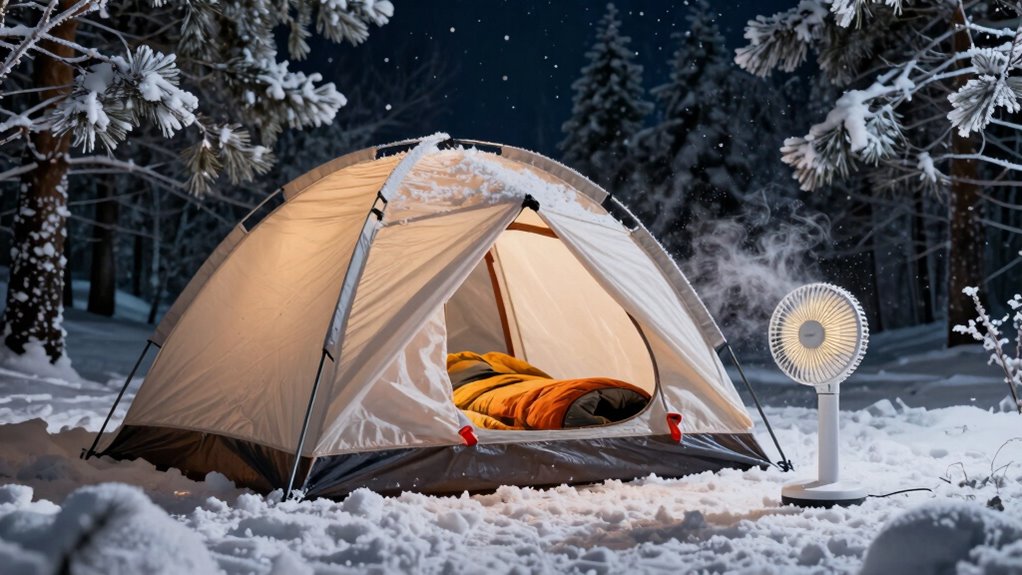winter camping ventilation tips