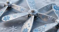 winter fan blade decor