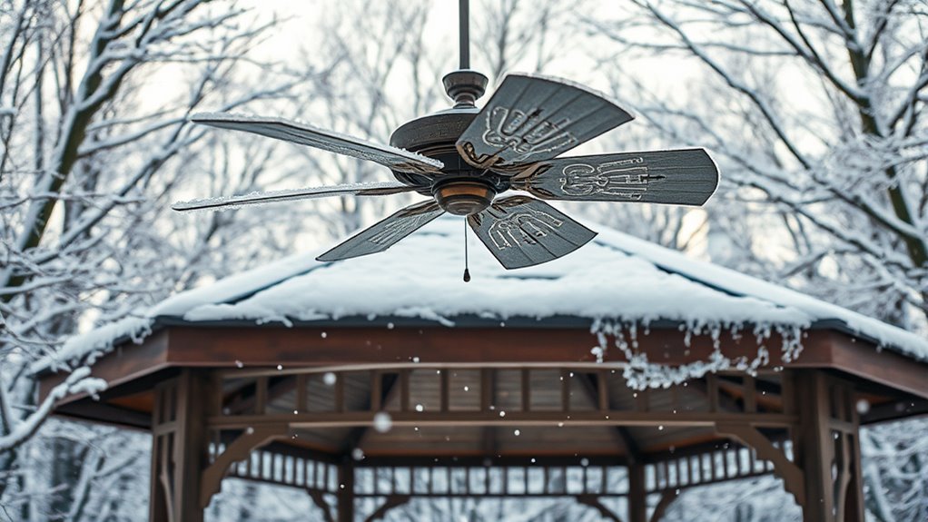 winter gazebo fan safety