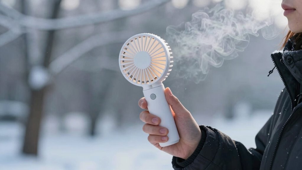 winter handheld fan benefits