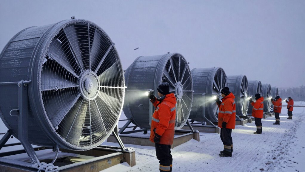 winter outdoor fan inspections