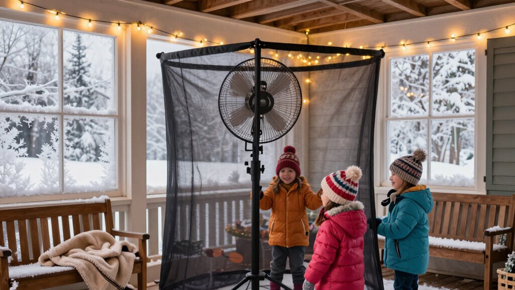 winter porch fan safety