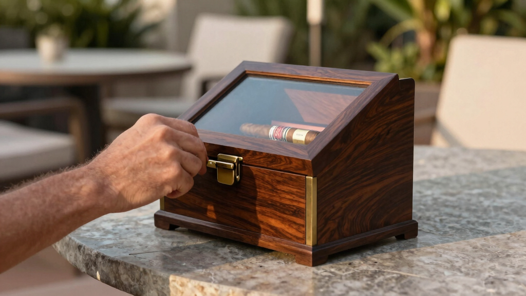 7 Best Cigar Humidors for Outdoor Lounge Areas in 2026