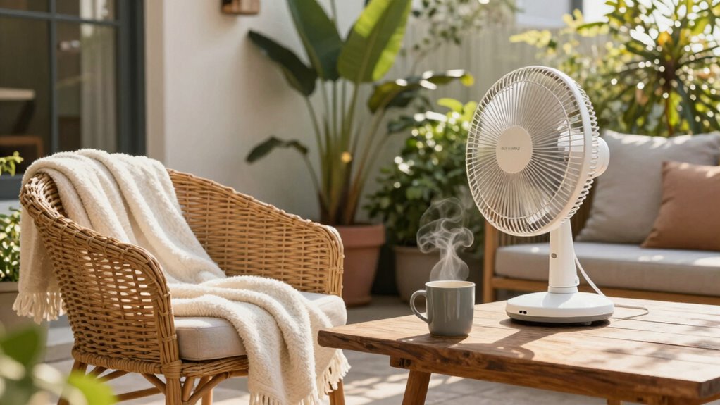 adjust fan settings for comfort
