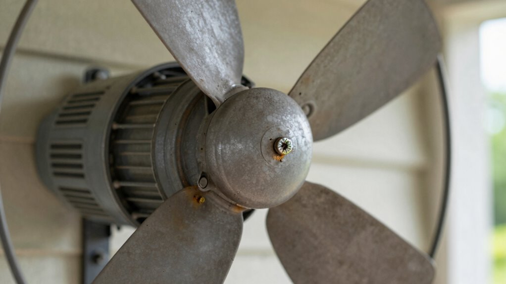 check fan blades and mounts