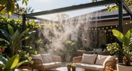 cooling outdoor entertaining areas