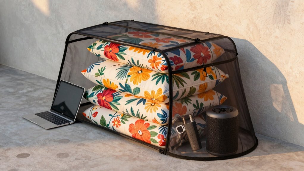 cover cushions indoors regularly