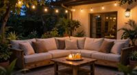 create a cozy outdoor retreat