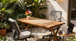 designing a functional outdoor workspace