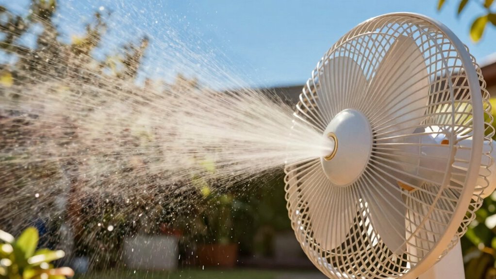 evaporative cooling in dry