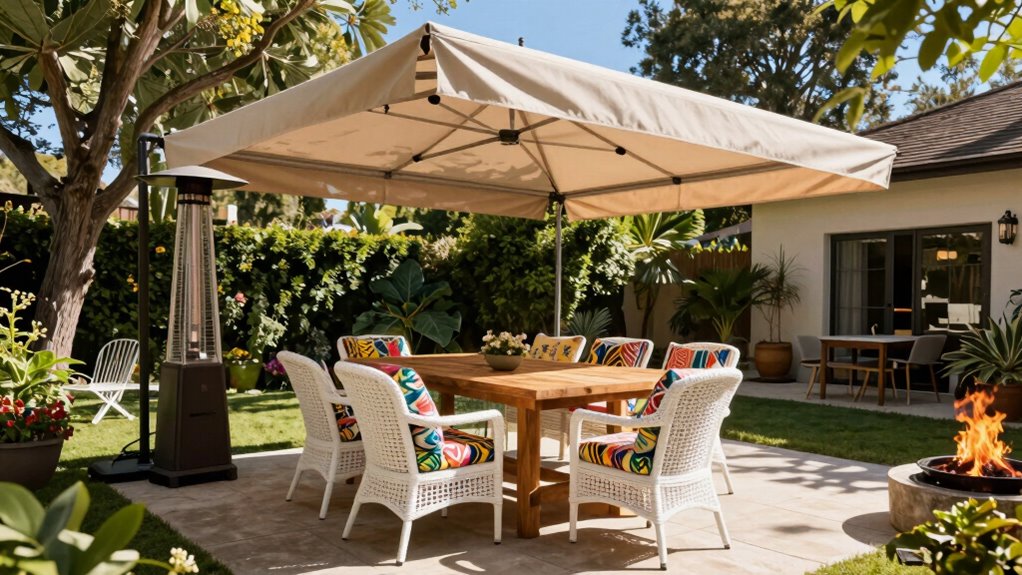 flexible outdoor entertaining setup