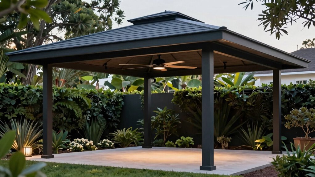hardtop gazebo fan integration