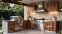 high end outdoor kitchen features