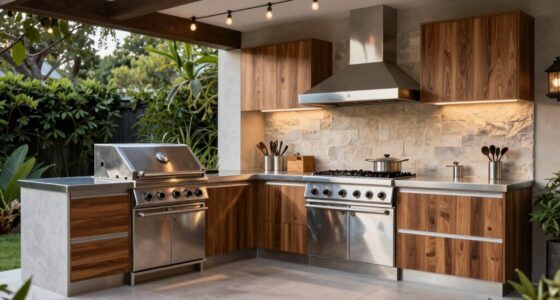high end outdoor kitchen features