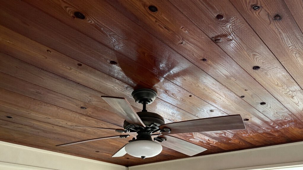 incorrect porch ceiling installation