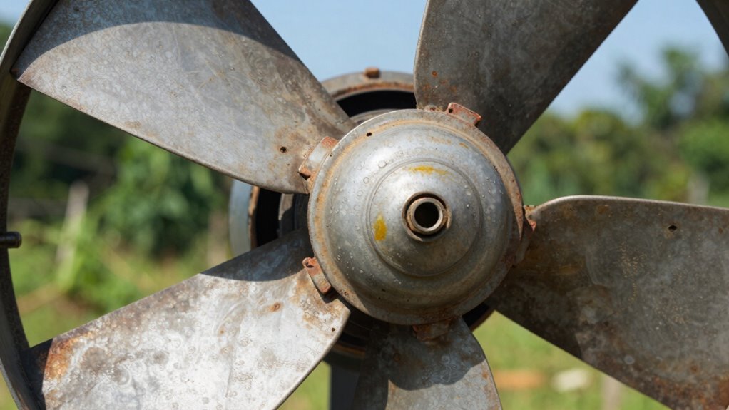 lubricate bearings check connections
