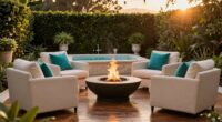 luxurious comfortable outdoor space