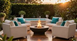 luxurious comfortable outdoor space
