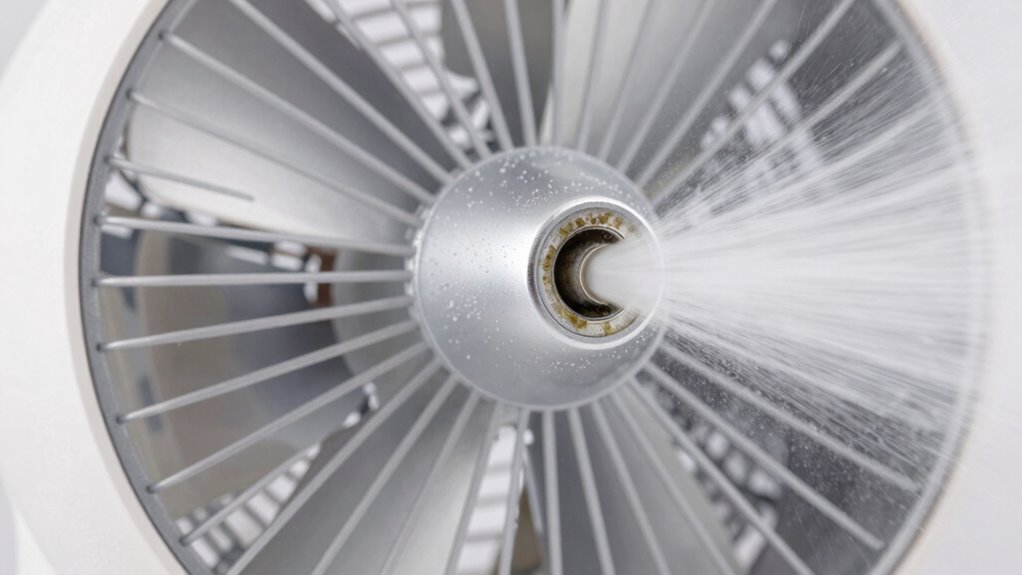 misting fan spitting issues