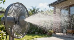 misting fans cool efficiently