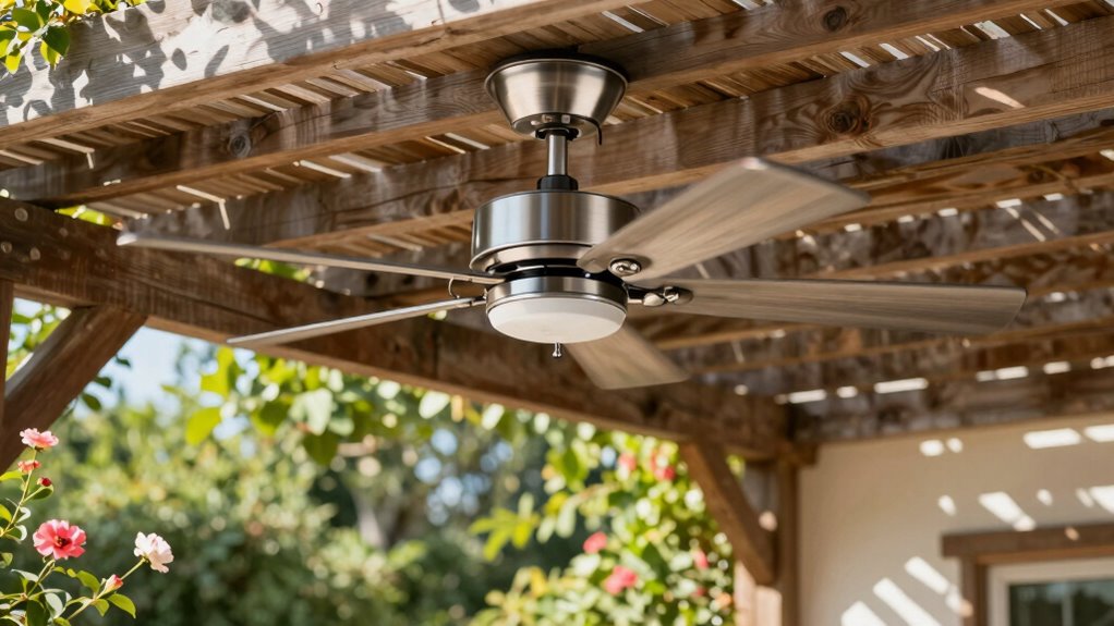 optimal outdoor fan height