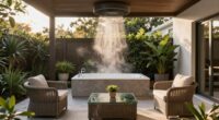 optimal patio misting size