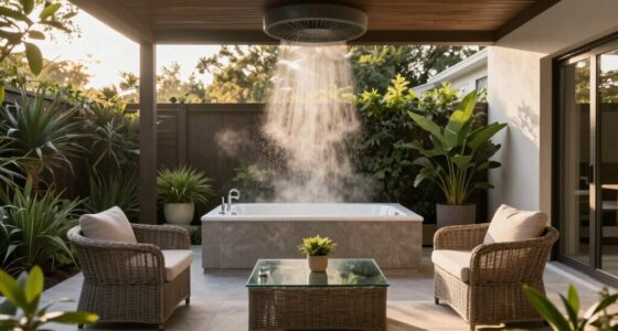 optimal patio misting size