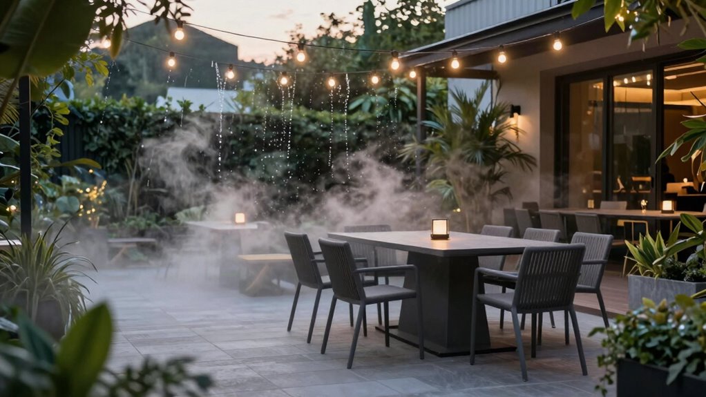outdoor cooling misting systems