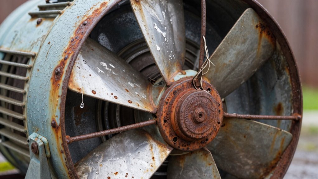 outdoor fan motor damage