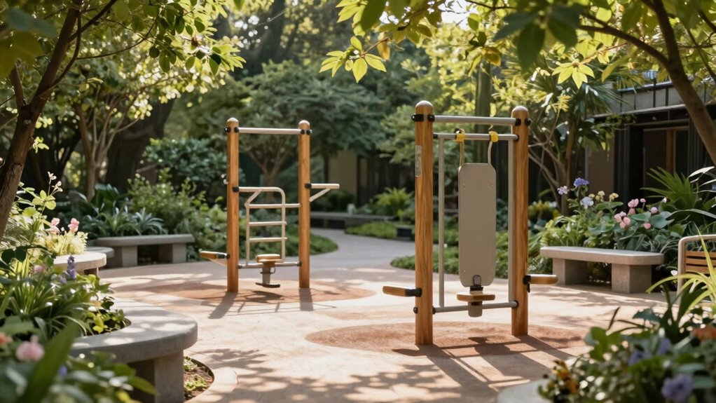 outdoor fitness space design